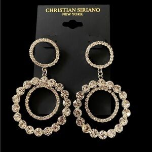 NWT-CHRISTIAN SIRIANO-TRIPLE HOOP EARRINGS